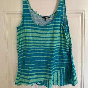 Hurley teal / turquoise striped surfer top